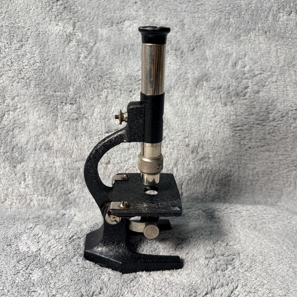 Vintage Microscope. Made in France, 6 Inches Tall By 3 Inches Wide